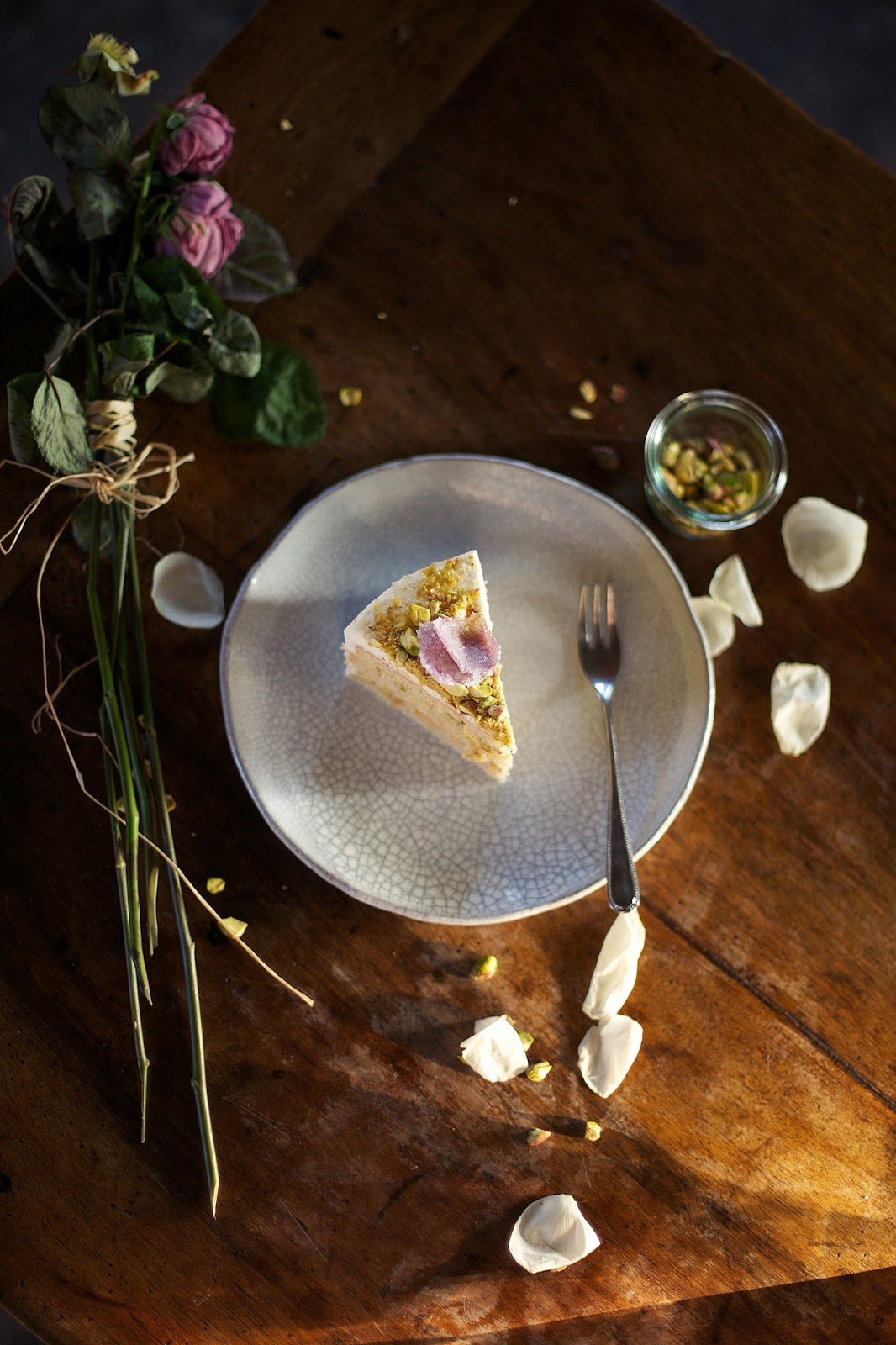 Pistachio Rose Cake