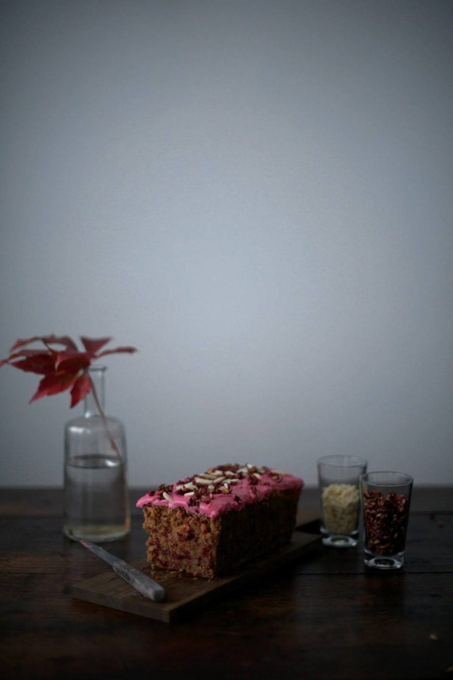 Image for Gluten-free Beetroot Cake with Pomegranate Seeds and Almonds