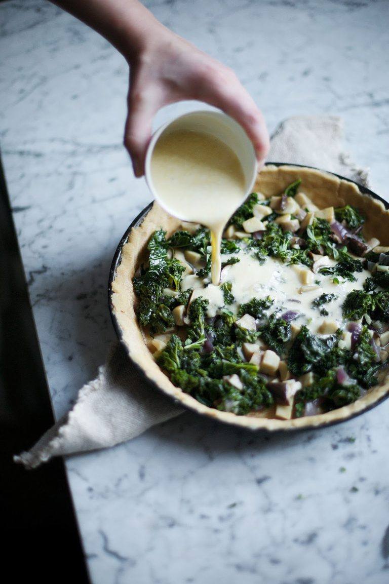 Glutenfree Kale Quiche with Mushrooms & Coconut Milk Our Food Stories