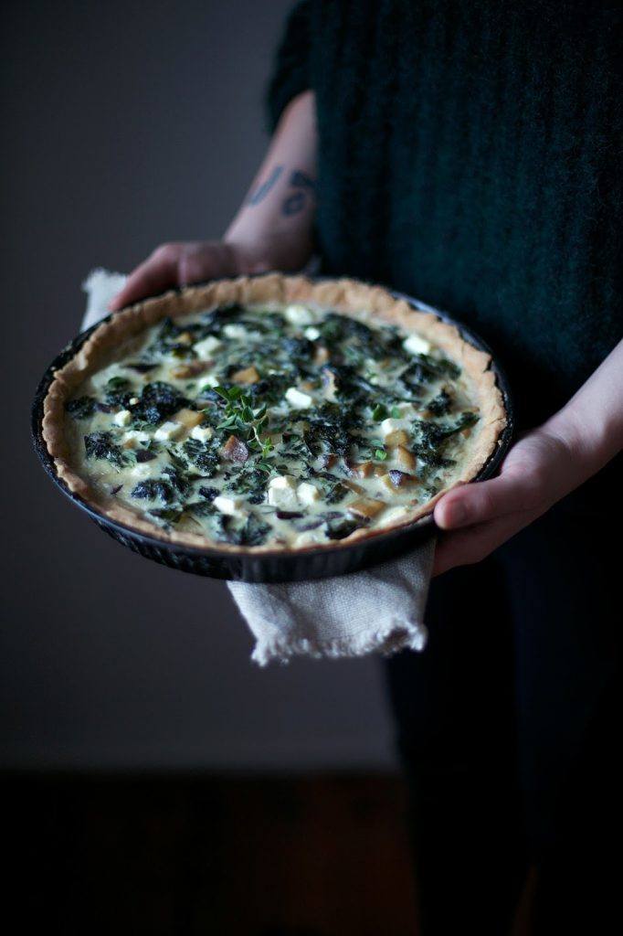 Glutenfree Kale Quiche with Mushrooms & Coconut Milk Our Food Stories
