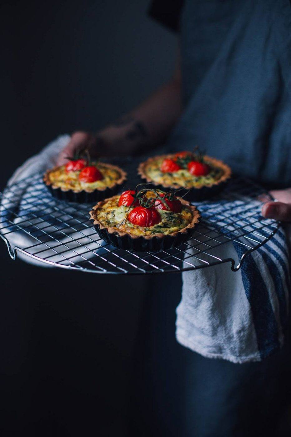 Image for Gluten-free Goatcheese Quiche with Cherry Tomatoes – a Recipe from the new Book “Picknick”