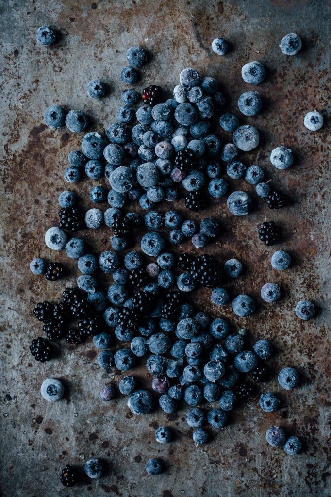 BlackberryBlueberry IceCream with Banana Meringue Swirls Our Food