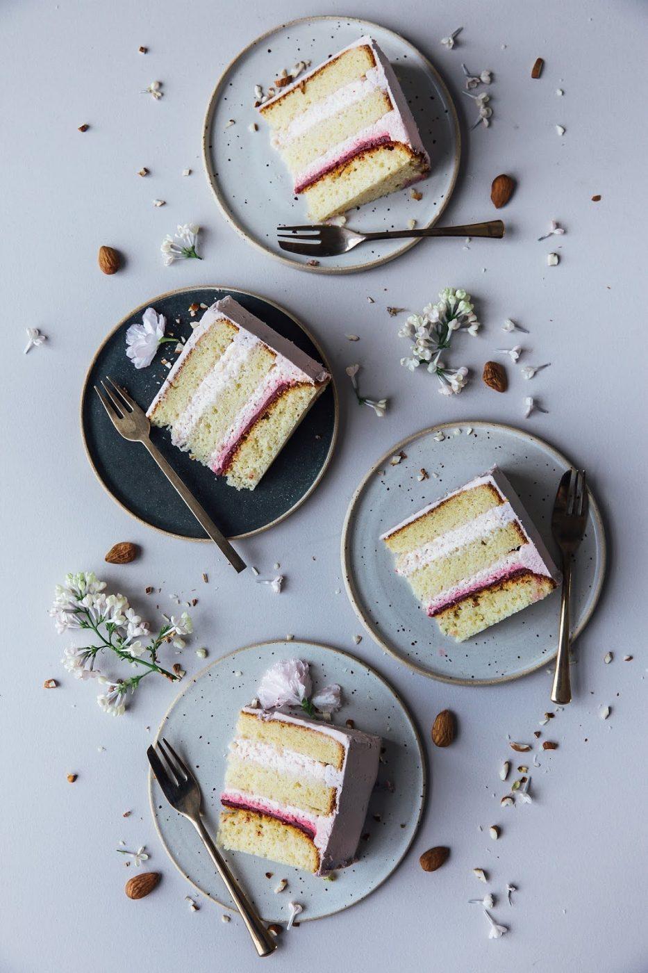 Image for Gluten Free Rhubarb-Raspberry Cake & a Moodboard for Farrow & Ball