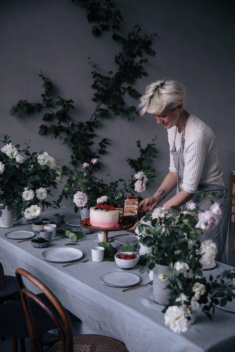 Glutenfree Raspberry Licorice Ombre Cake with Katjes Our Food Stories