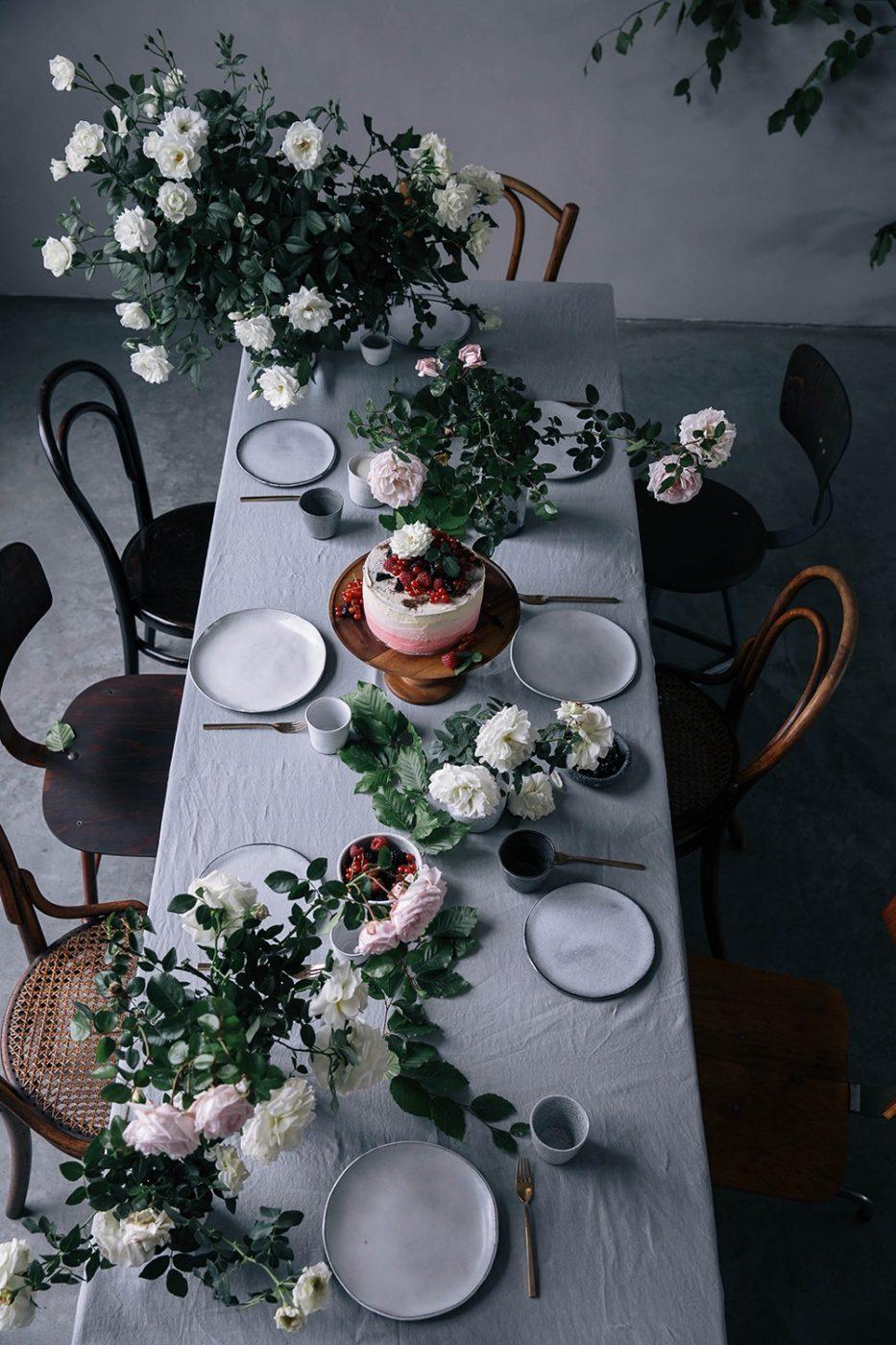 Glutenfree Raspberry Licorice Ombre Cake with Katjes Our Food Stories