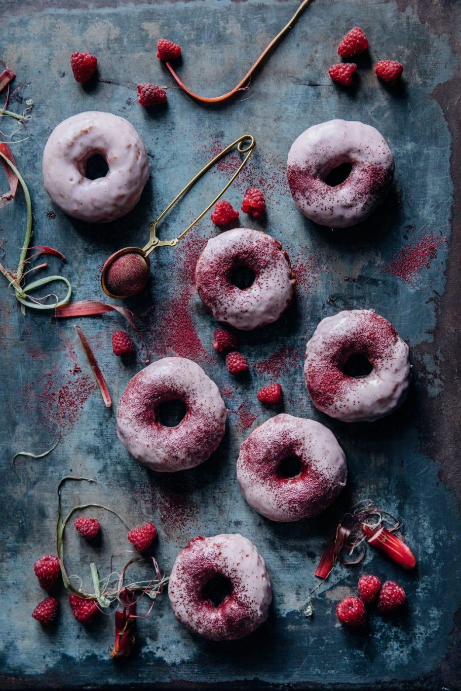 Image for Gluten-free Donuts with Rhubarb-Raspberry-Marmelade