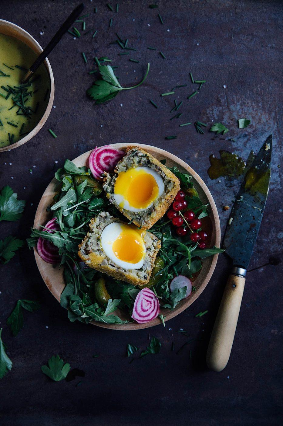 Glutenfree Breaded Eggs (Scotch Eggs) with HoneyMintSauce Our Food