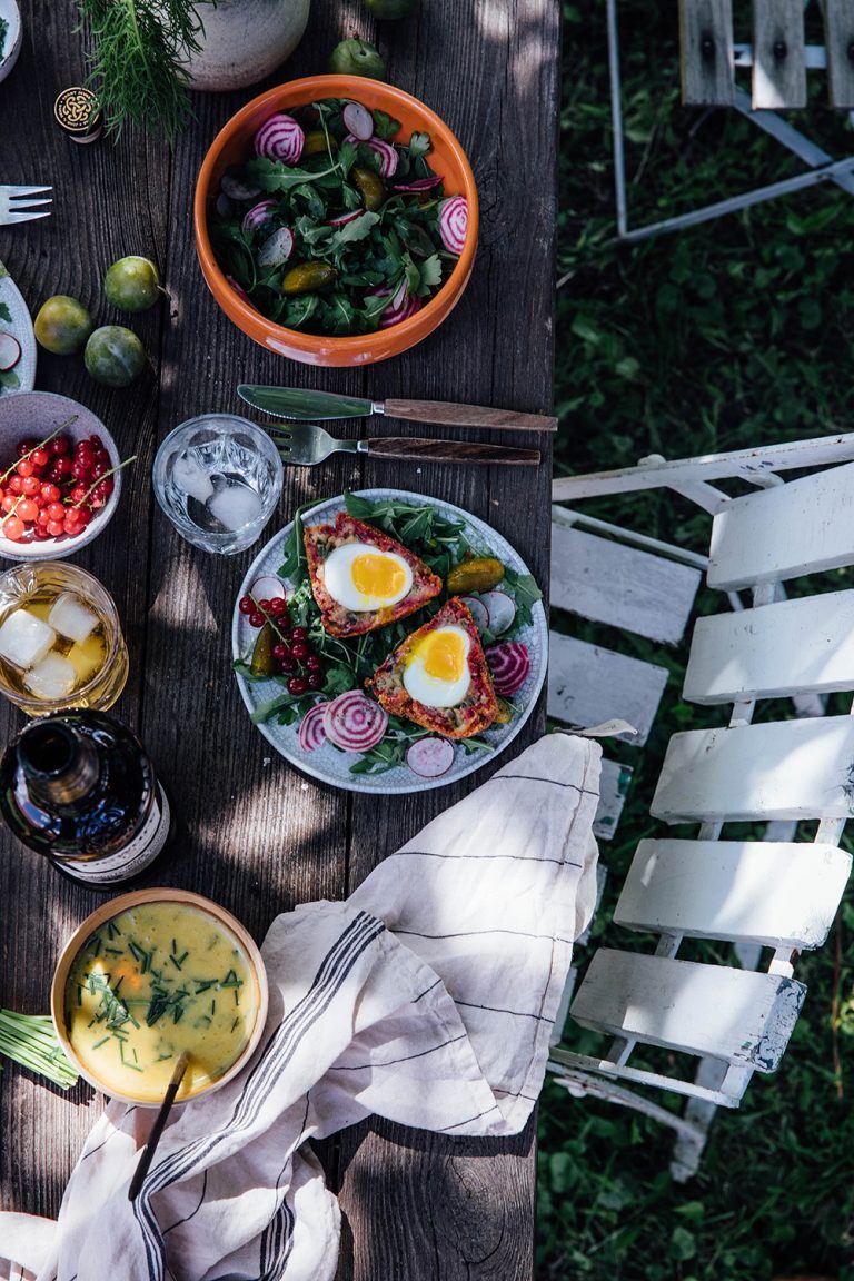 Glutenfree Breaded Eggs (Scotch Eggs) with HoneyMintSauce Our Food Stories