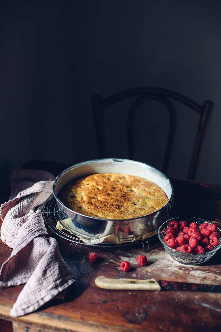 Glutenfree Polenta Cake with Raspberries and Pistacchios Our Food