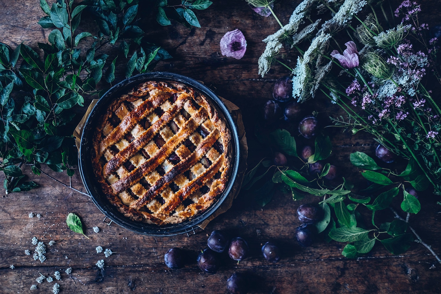 gluten-free plum pie
