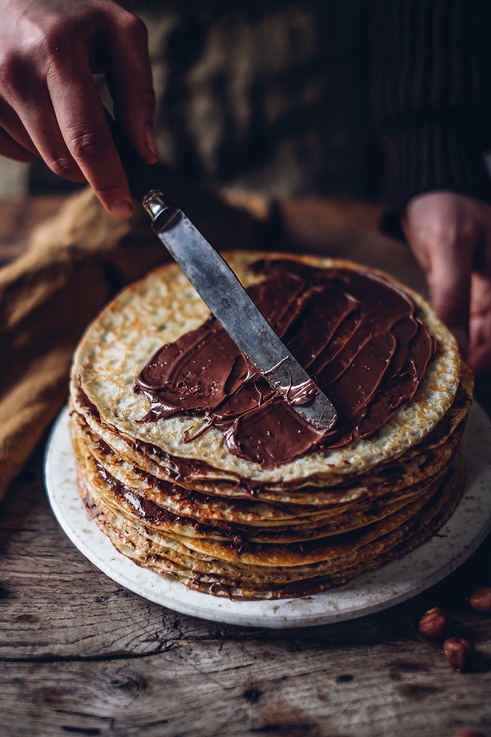gluten-free chocolate crepe cake