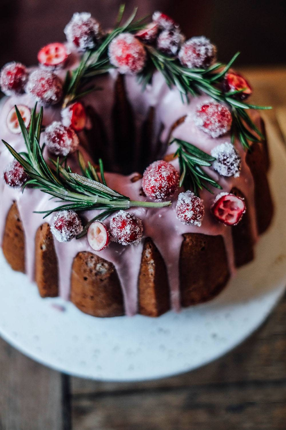 Gluten-free Cranberry-Christmas Bundt Cake