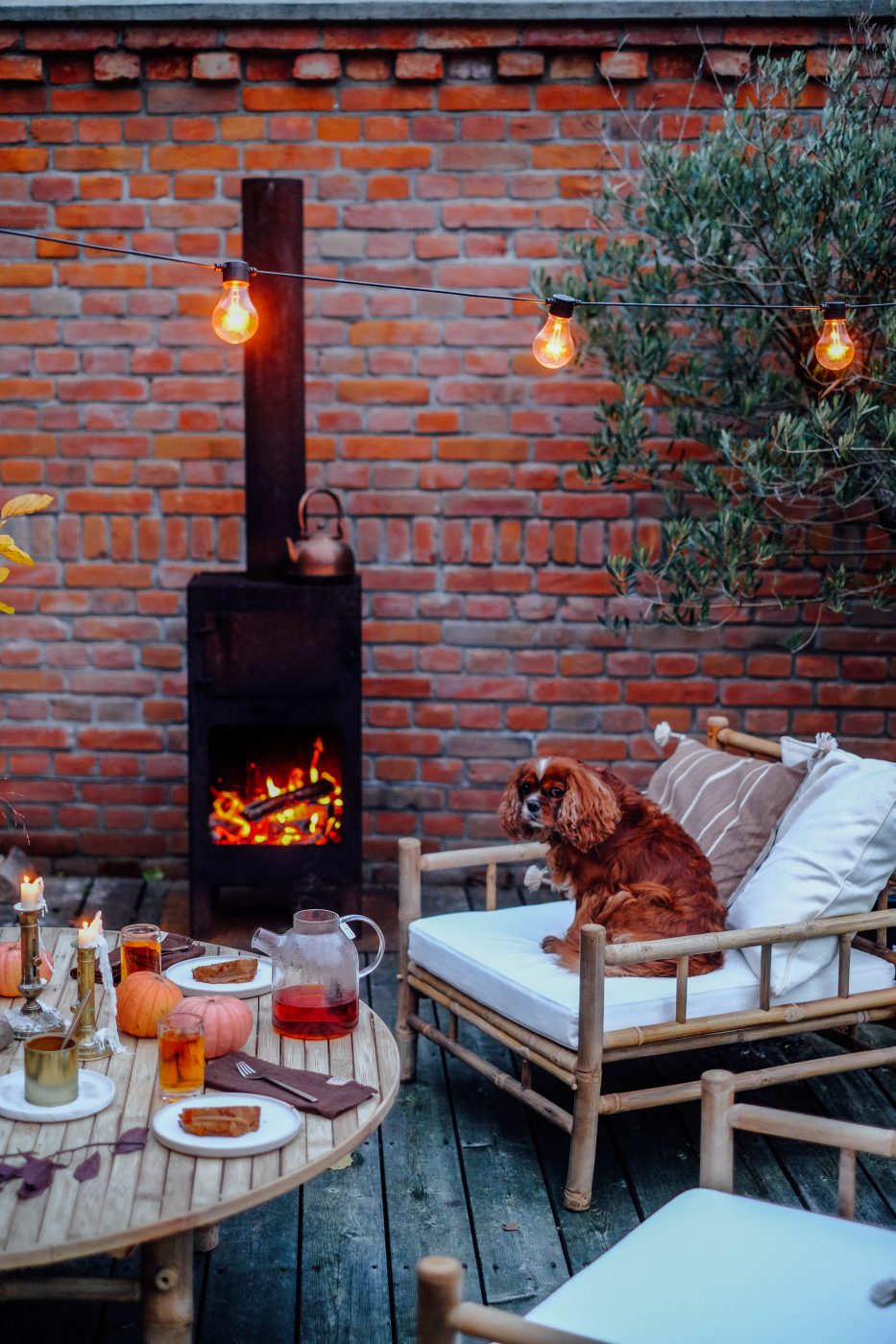 "Tine K Home" furniture garden bamboo barn linen white pillows