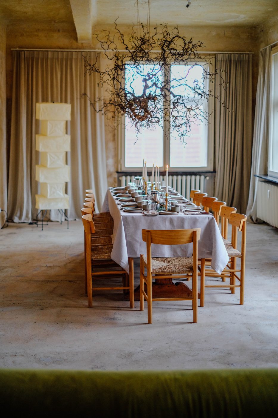 Kinto ceramic plates glass ware handmade beige color event space