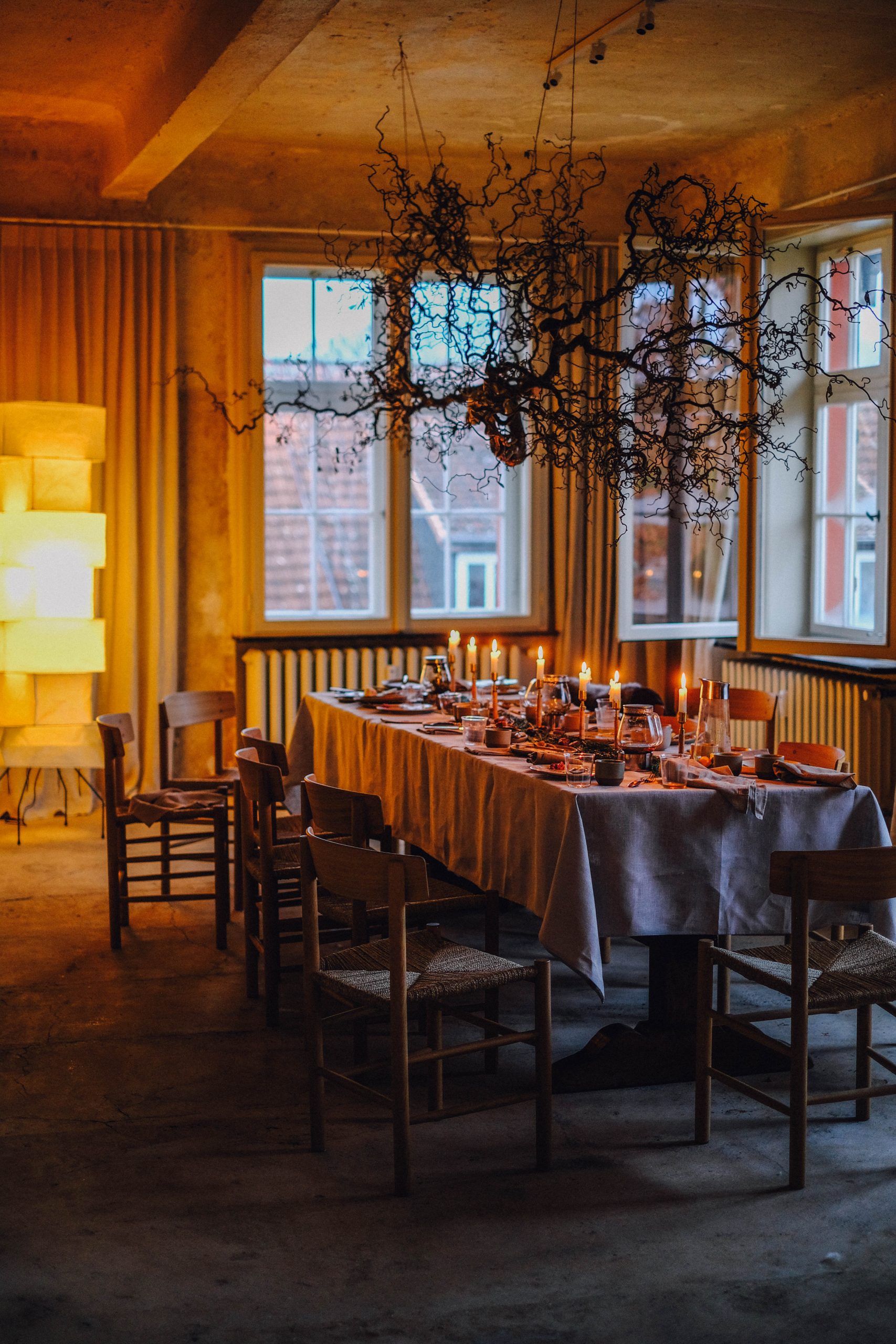 Kinto ceramic plates glass ware handmade beige color event space