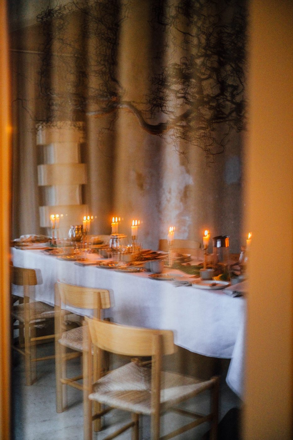 Kinto ceramic plates glass ware handmade beige color event space