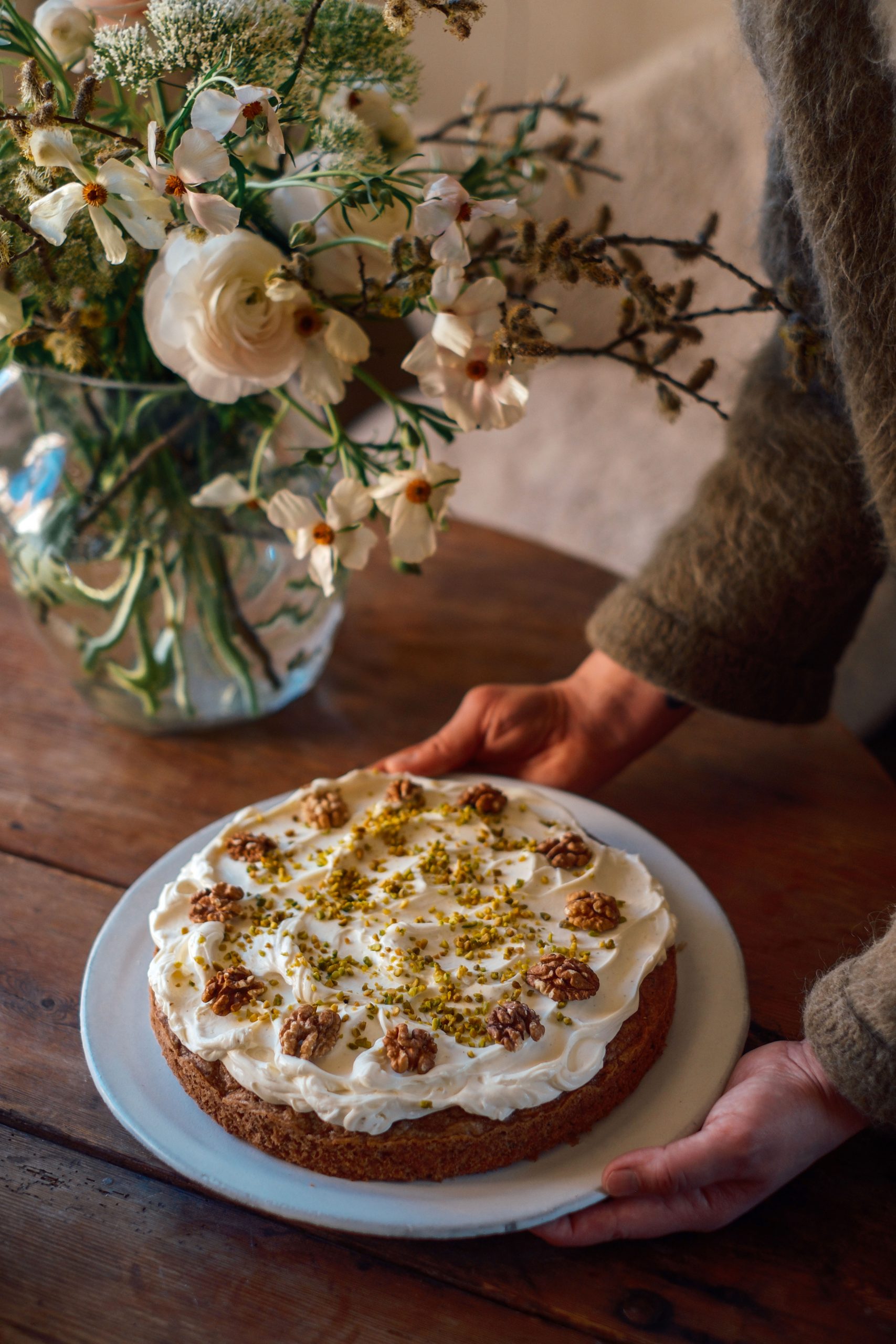Gluten-free Carrot Cake and a Cozy Morning with Matri